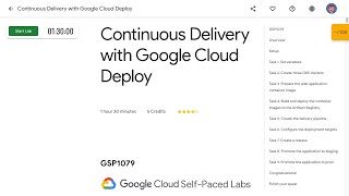 Continuous Delivery with Google Cloud Deploy GSP1079