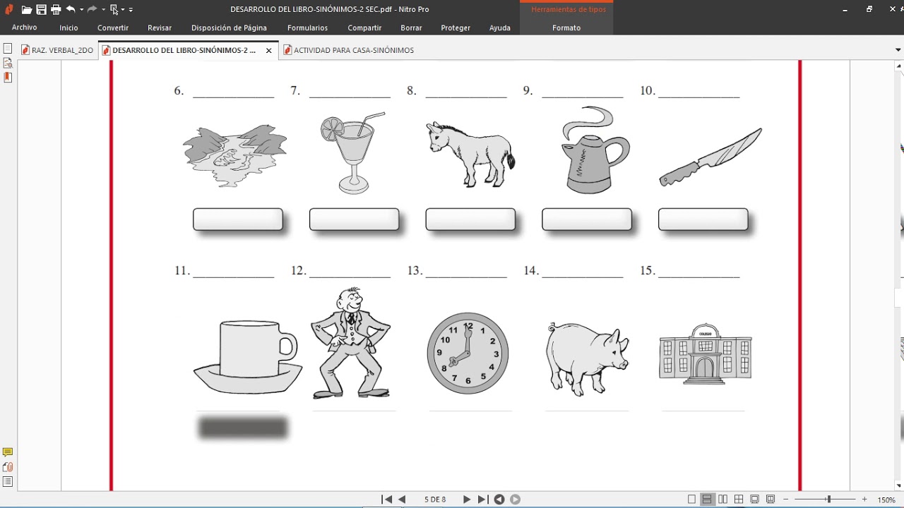 DESARROLLO SINÓNIMOS 2 SEC - YouTube