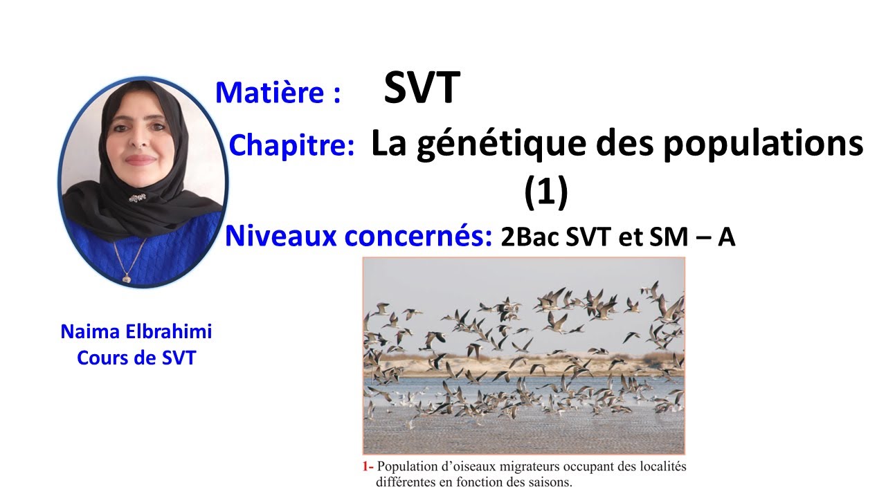 SVT Biof : La génétique des populations (1):  Espèce- calcul des fréquences - Loi Hardy- Weinberg