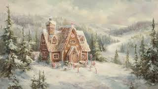 Gingerbread Cottage Winter Wonderland – Cozy Christmas Snowy TV Wallpaper (4K Ambient Background) screenshot 1
