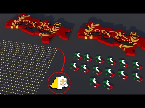 Countries Size Comparison VS Roman Empire