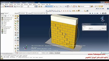 Brick wall with mortar (masonry wall) micro approach Abaqus