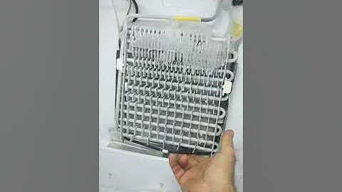 Samsung refrigerator RF4287HARS makes noise freezes up, fixed by moving defrost terminator.