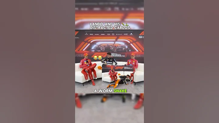 Lando Norris distracting Carlos Sainz 😂🧡 #trending #formula1 #landonorris #carlossainz #f1