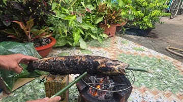Cá lóc nướng than hồng sương sương 1 trời rất lạnh l hữu anh miền tây