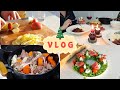 ENG) VLOG | 🎅🏻 크리스마스 홈파티 음식 요리하는 자취생 브이로그 (뵈프부르기뇽, 샹그리아, 하몽 리스샐러드, 매쉬드 포테이토)