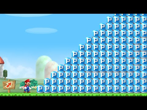 Can Mario Jump Over 999 P-Switches in New Super Mario Bros. Wii ?