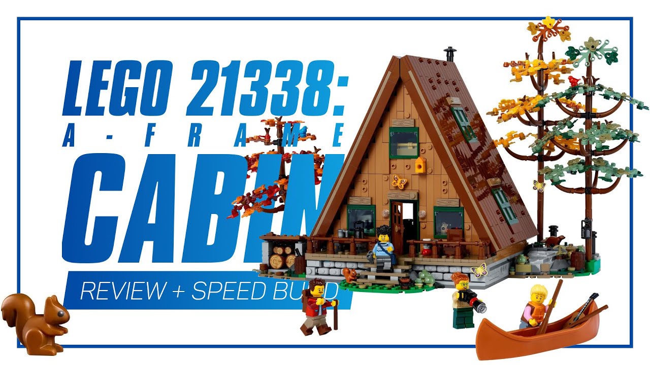 LEGO 21338: A-Frame Cabin - HANDS-ON REVIEW - YouTube