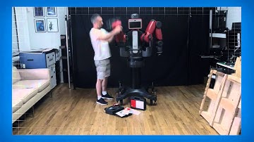 Magician Marco Tempest Sets Up His Baxter Robot