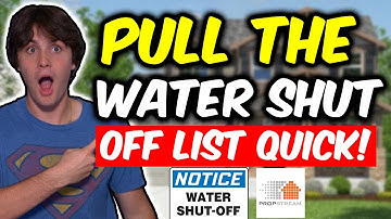 Water Shut Off LIST HACK!! Propstream 💧🚫🚱🚱