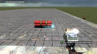 how to die whith dinamite whith out explode in gmod (steps)
