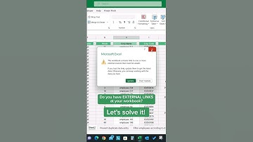 Mastering Links and External Links in Excel #shorts