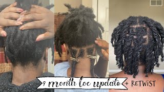 9 Month Loc Update Retwist & Style | Naomi Onlae #retwist #shortlocs #4chair 9 Month Loc Update Retwist & Style | Naomi Onlae #retwist #shortlocs #4chair