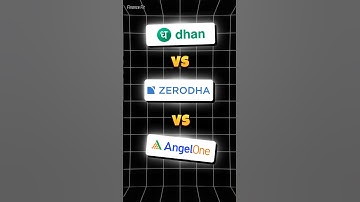Dhan vs Zerodha vs Angel One Charges 2025: Best Demat and Trading Account in India?
