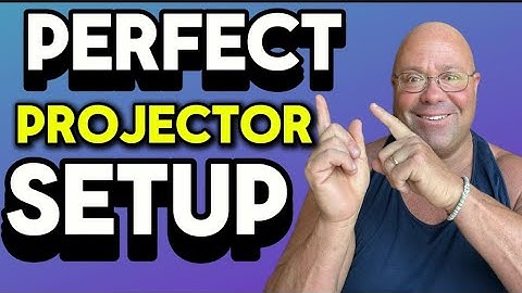 Projector Basics 101: Ross, Owner of IllumiBot, Shows Me How to Set Up a Perfect Projection.