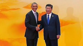 Obama meets with rivals Putin and Xi in China