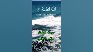 سورة الإخلاص كاملة برواية حفص عن عاصم بصوت القارئ الشيخ هاني الرفاعي