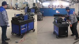 Automatic & Manual Rebar Threading Rolling Machine #rebarforgingmachine #threading_machine