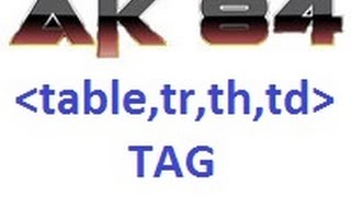 html 5 tutorial in hindi 116 table , tr , th , td tag
