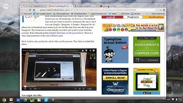 Screencasting from Youtube/Google Hangouts
