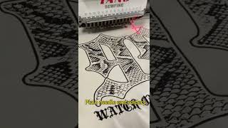 Plain needle embroidery #sewing #clothingfactory #logo #embroidery #factoryproducts #customization