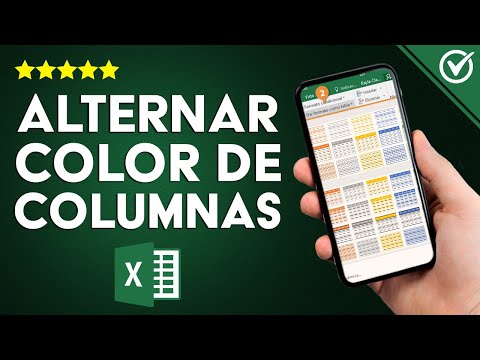 ¿Cómo alternar color entre filas y columnas de EXCEL para que se vea mejor?