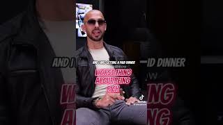 Andrew Tate talks about the worst things when being rich 💰