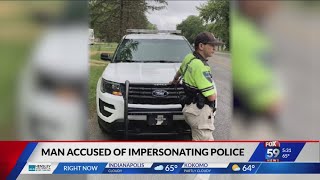 Fishers man who runs a traffic control business is charged with impersonating police