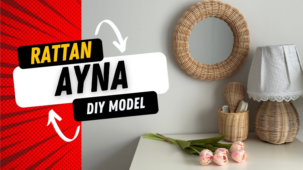 Изготовление ротангового зеркала Zara Model | Ротанговое зеркало в стиле бохо своими руками 