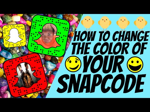 How To Change Your Snapcode Color ||Snapchat Tricks