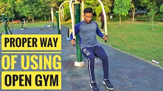 Proper Way Of Using OPEN GYM! image