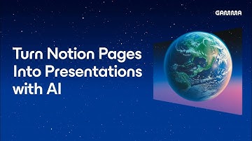 Turn a Notion Page into a Presentation with AI | Gamma Tutorial