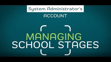 Classera En admin Managing School Stages v1