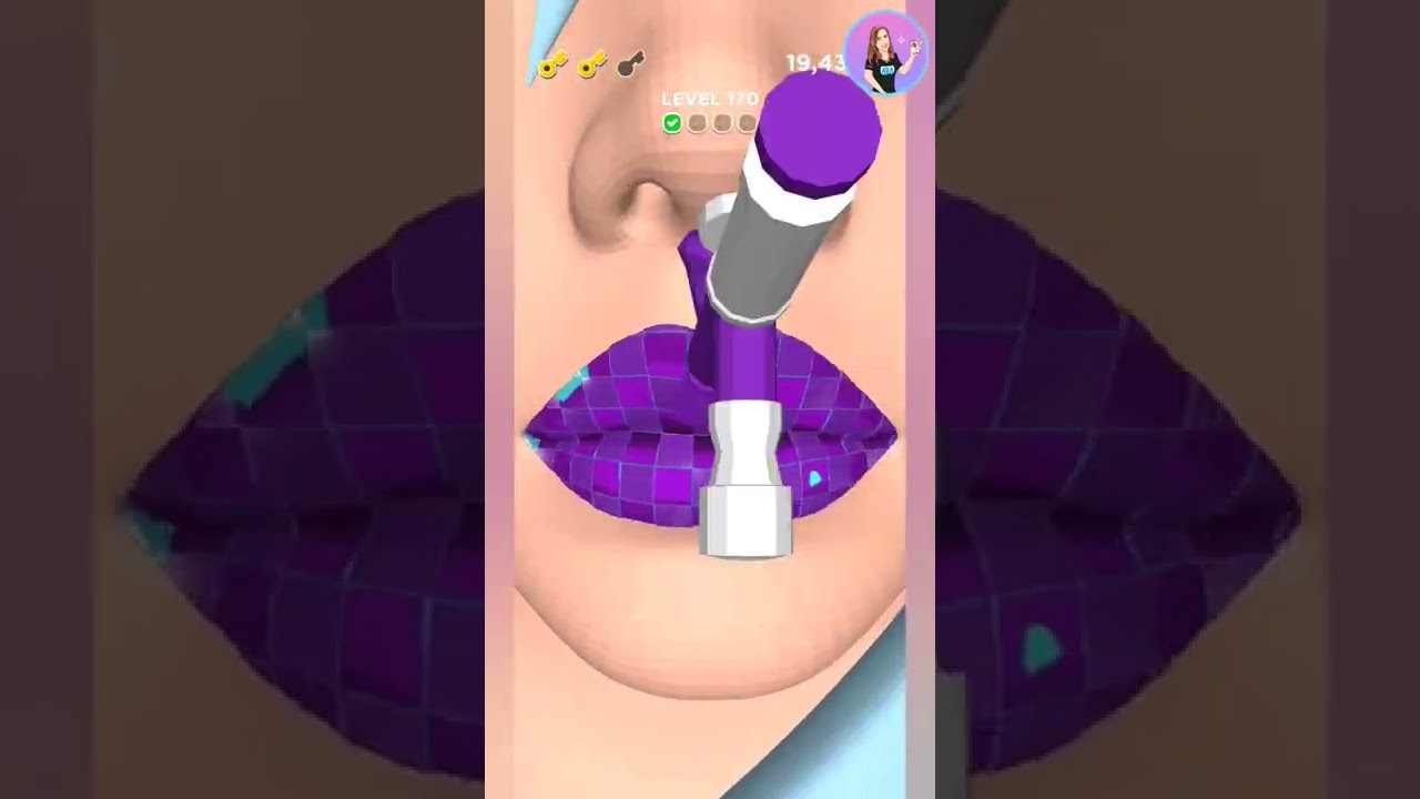 Lip Art 3D - 5 Amazing Lips In 25 Seconds - Game - Game Play