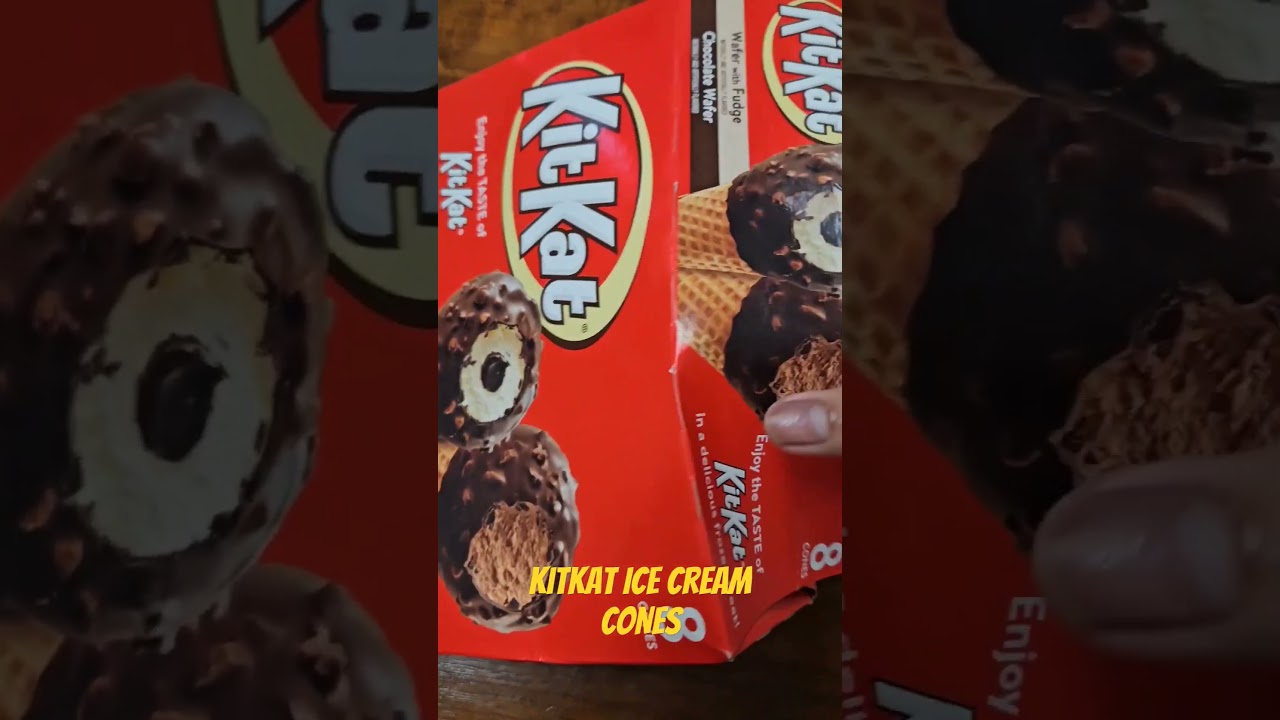 Delicious KitKat Ice Cream Cones 