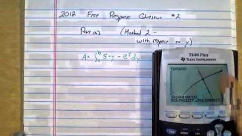 AP Calculus 2012 Released Free Response Q2 part a y