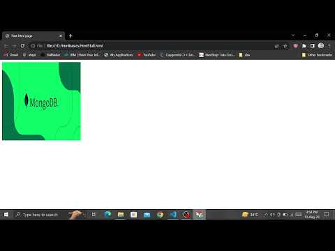 How to insert image in HTML5 using VSCode.