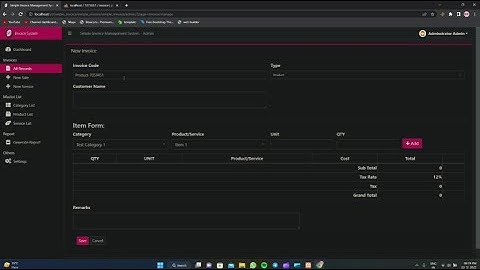 Invoice Pannel v2 In PHP With Source Code || Full Pannel For Your Project