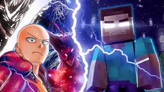 Herobrine vs All of One Punch Man Is Very Interesting!