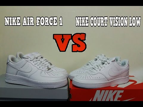 🔥Nike Air Force 1 vs Nike Court Vision Low | Comparison Nike Air Force