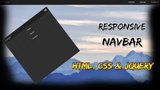 Responsive Navbar | HTML, CSS & JQUERY