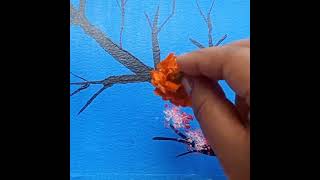Easy cherry blossom Painting#art#creativeart