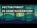 Vector Forest Landscape for 2D Game