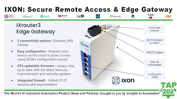 Secure Remote Access and Edge Gateways from IXON