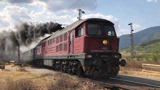 Diesel loco 07 123 with special train (Trainspotting video)
Chasing the special train 3691 on 15.09.2019 with diesel locomotive 07 123 on the Sub-Balkan railway line. The timetable of the train was pretty tight and the chase was very difficult, but despite that weve manage to catch the train at several places. Unfortunately we didnt follow it through the whole way up to Burgas, because the train was running in opposite of the sun direction and theres no opportunities for a good photos and videos. Also, as I understood later, the loco has broke down at Druzhba station and the trip of the foreign railfans has been ended there.
If you are curious, here you can find also a trainspotting video with the first part of the journey with the participation of steam loco 16.27 through the Cross-Balkan railway from Gorna Oryahovitsa to Dabovo:
https://www.youtube.com/watch?v=vKcE0vgLVek Diesel loco 07 123 with special train (Trainspotting video)