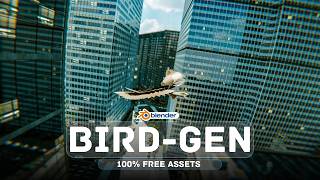 Create a realistic bird in Blender for your next video | Blender Bird Gen is Now For Free |