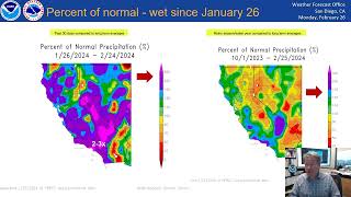 Recent precipitation and next Pacific storm is cold and atmospheric river briefing - NWS San Diego