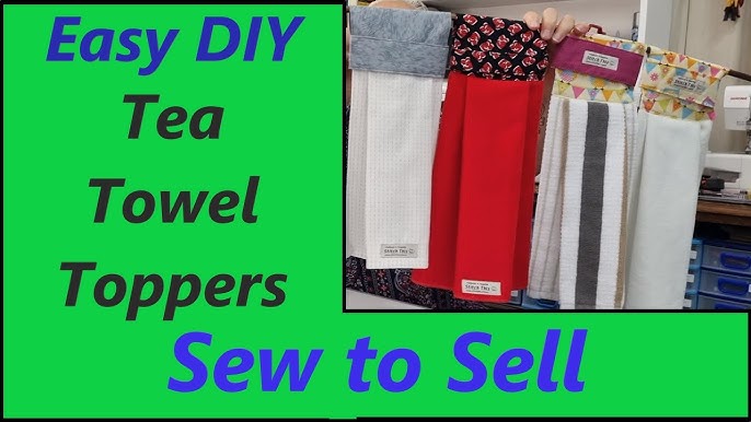 How To Make Hanging Kitchen Towels (2 Ways - Gathered Or Folded) ⋆ Hello  Sewing