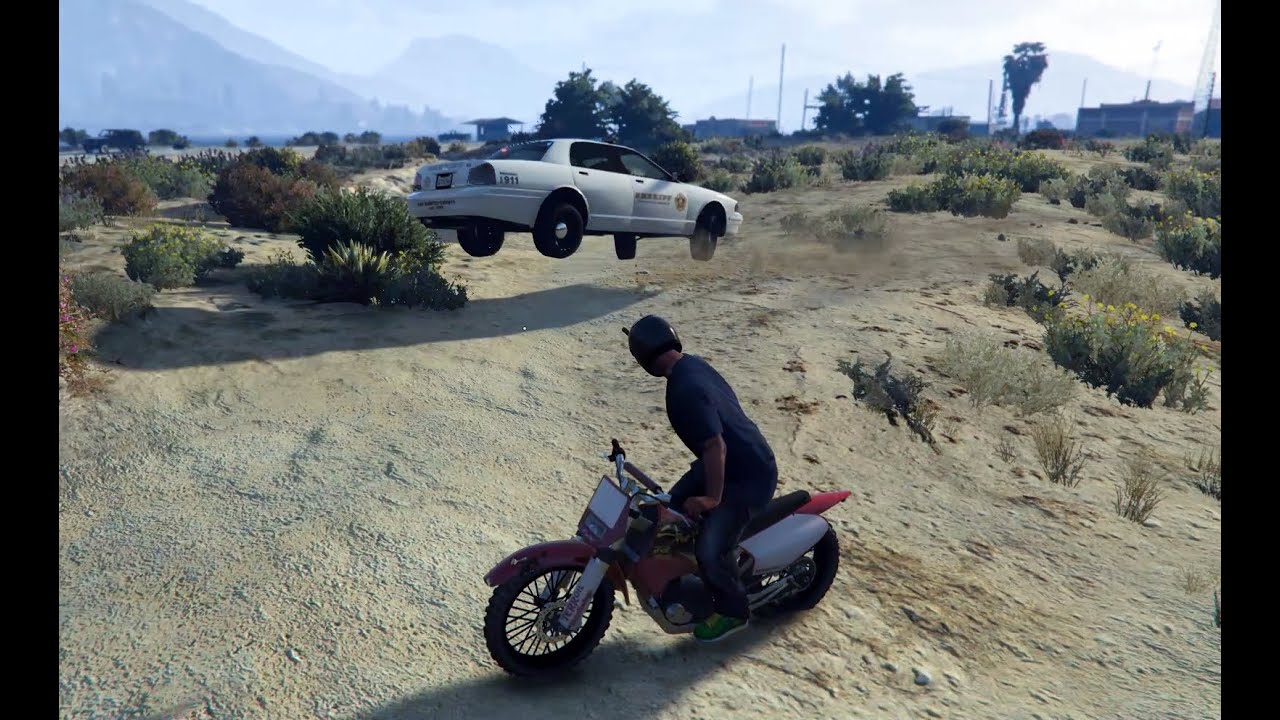 GTA 5 Epic Five Star Wanted Police Rampage(With Cheat) - YouTube