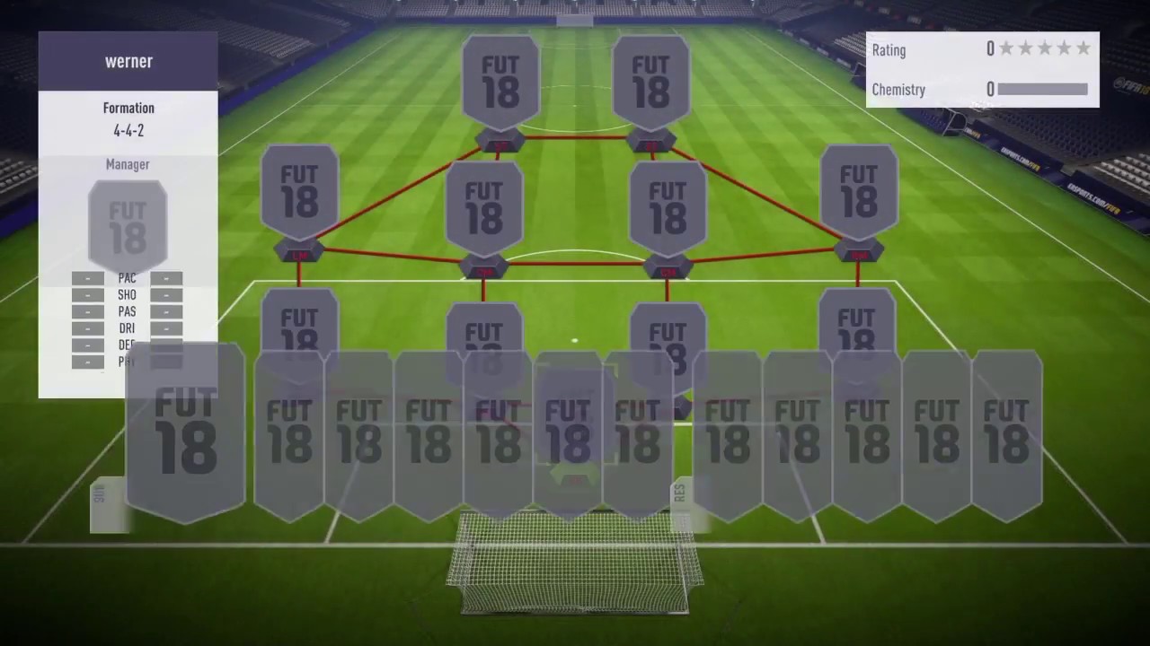 INSANE INFORM WERNER HYBRID SQUAD BUILDER FIFA 18